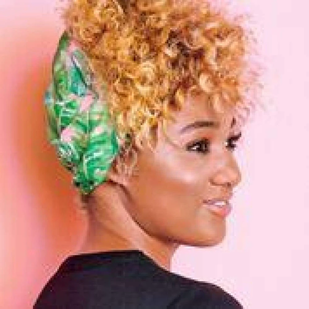 Adama Wide Satin Lined Headband Tropical - Image 4