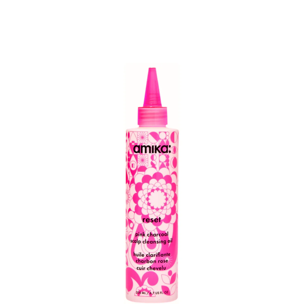 Amika Reset Pink Charcoal Scalp Cleansing Oil 6.7oz