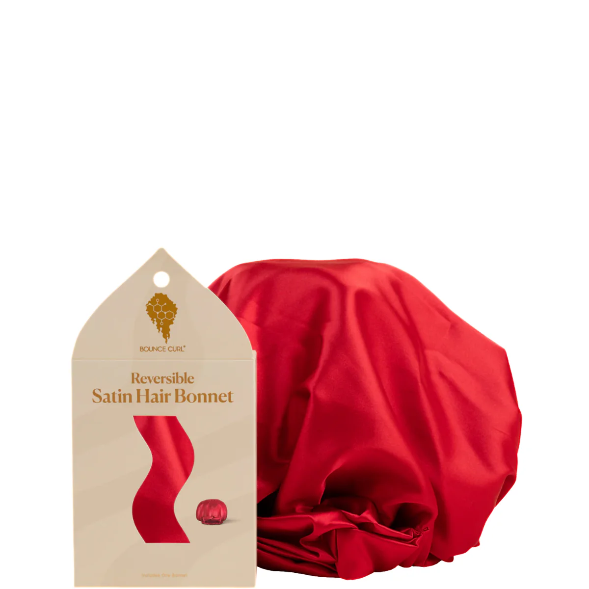 Bounce Curl Reversible Satin Hair Bonnet - Image 3