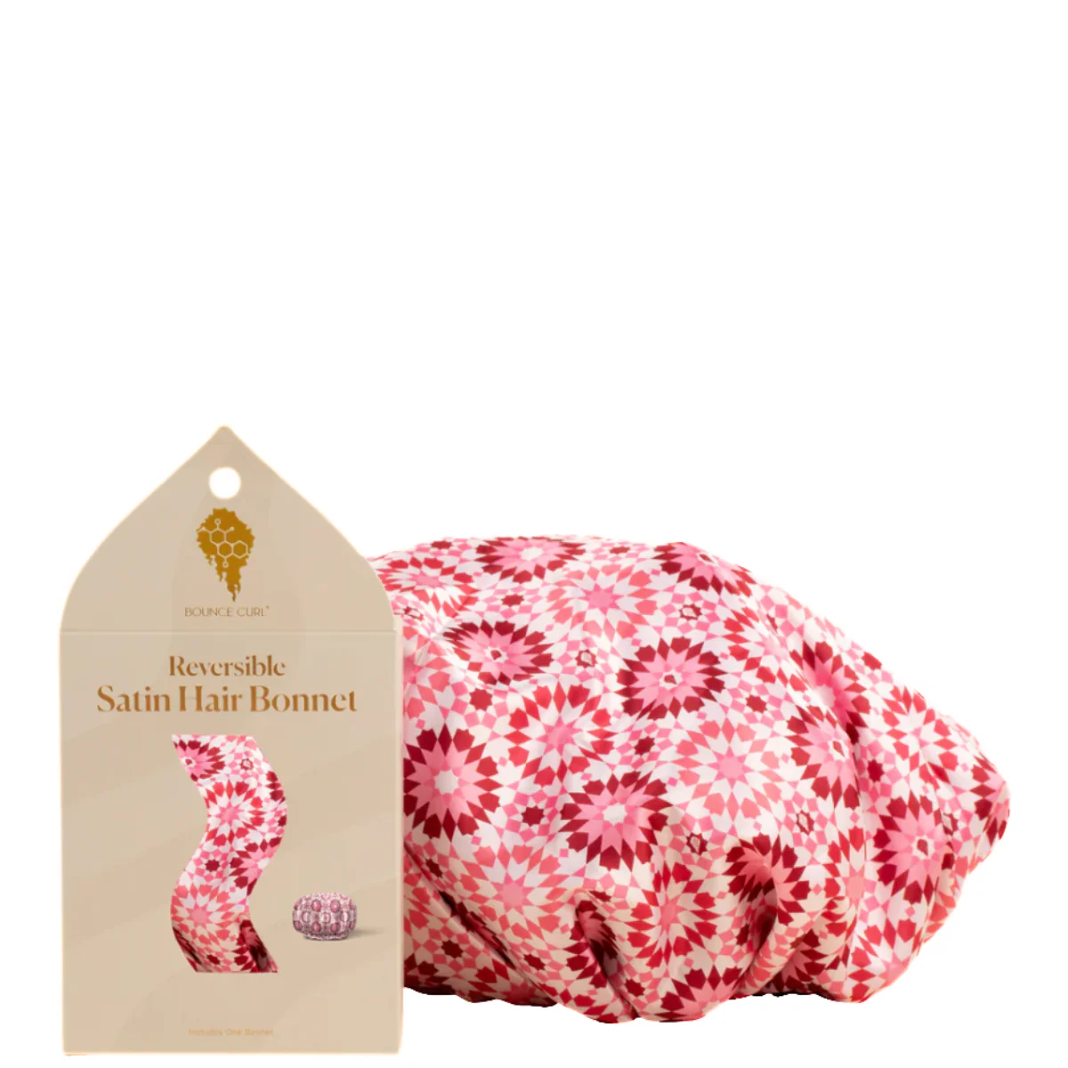 Bounce Curl Reversible Satin Hair Bonnet - Image 4