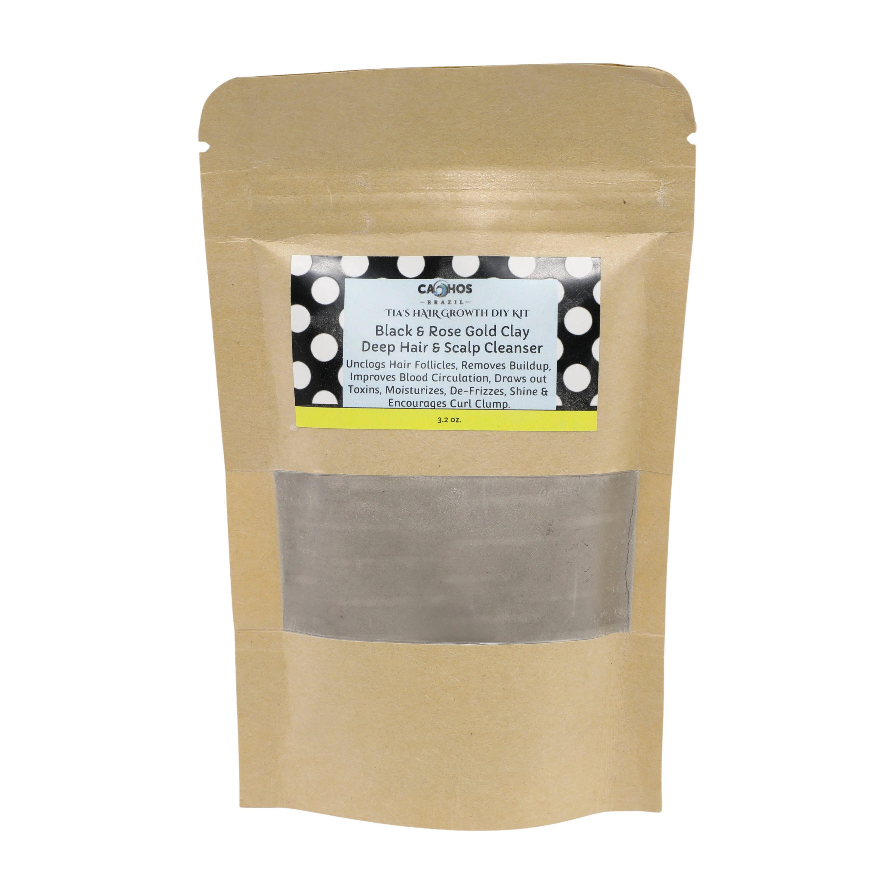 Cachos Brazil Black & Rose Gold Clay 3.2oz
