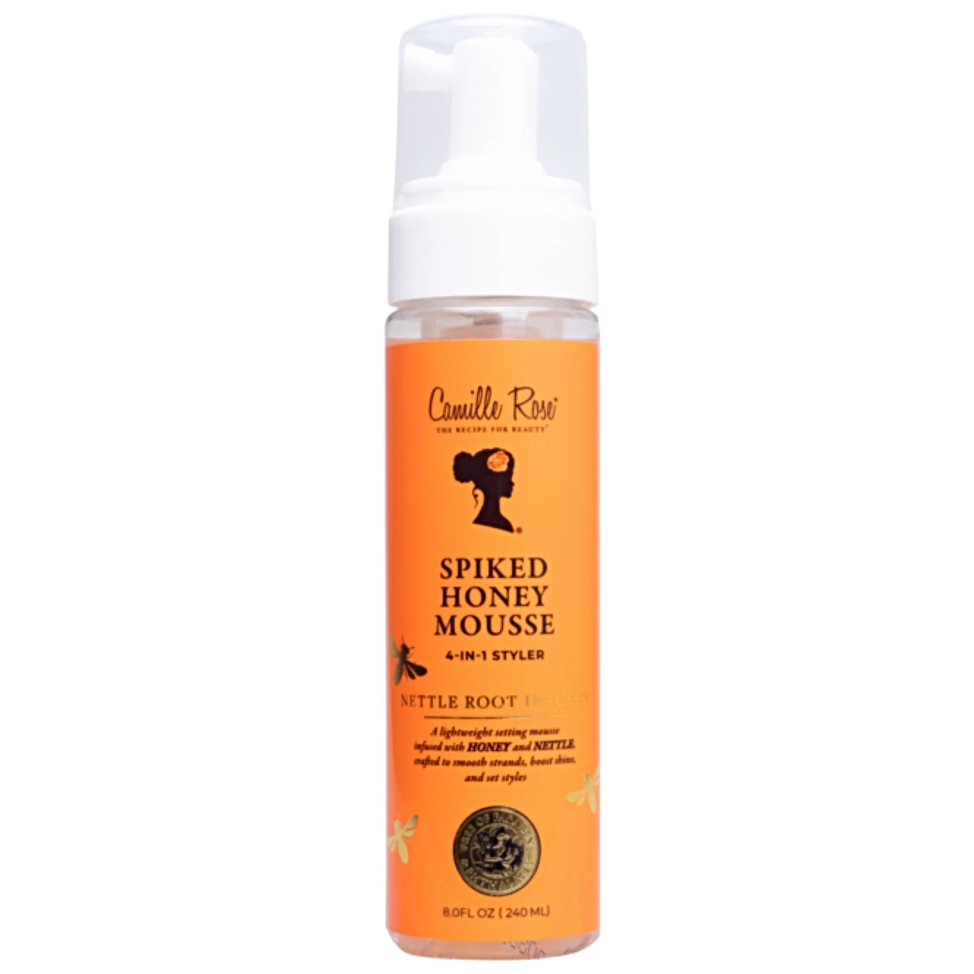 Camille Rose Honey Spiked Mousse 4-in-1 Styler 8oz