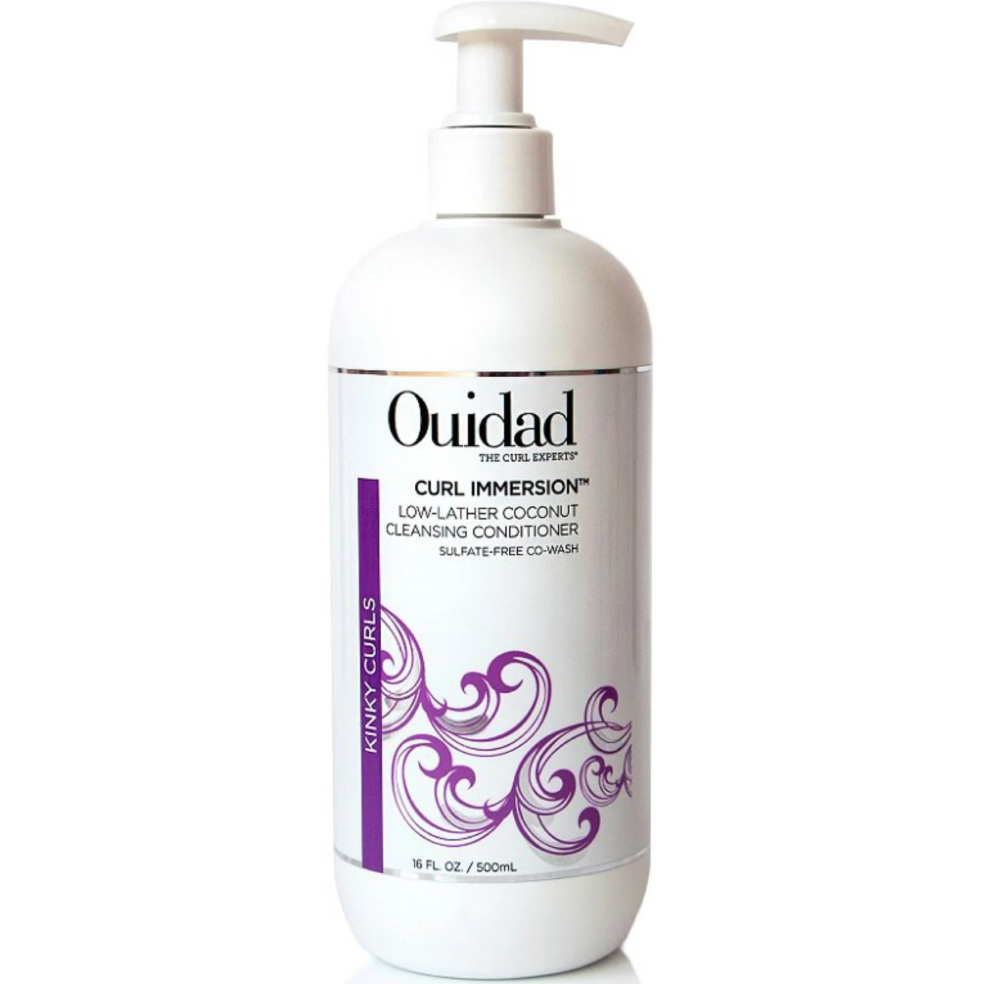 Ouidad Curl Immersion No-Lather Coconut Cream Cleansing Conditioner 16oz