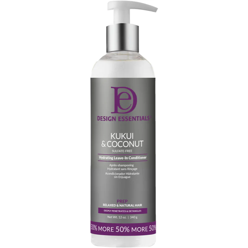 Design Essentials Kukui and Coconut Hydrating Leave In Conditioner 12oz