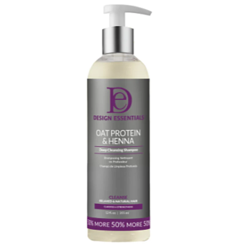 Design Essentials Oat Protein and Henna Deep Cleansing Shampoo 12oz