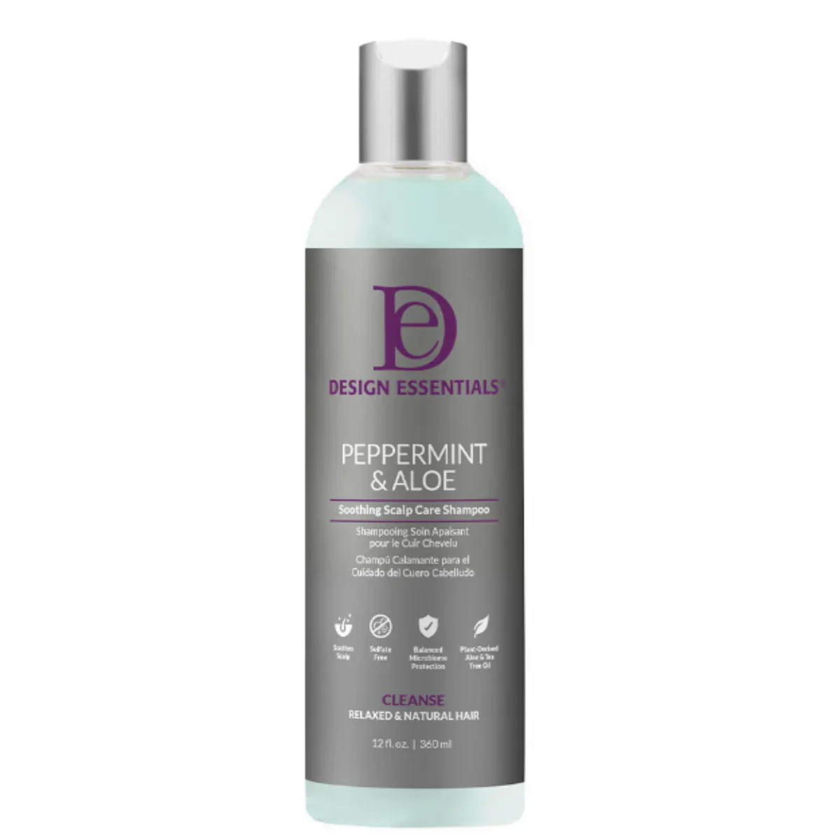 Design Essentials Peppermint & Aloe Soothing Scalp Care Shampoo 12oz
