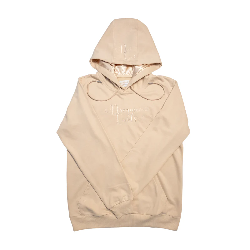 Dreamee Curls Shortbread Cookie Satin Lined Hoodie