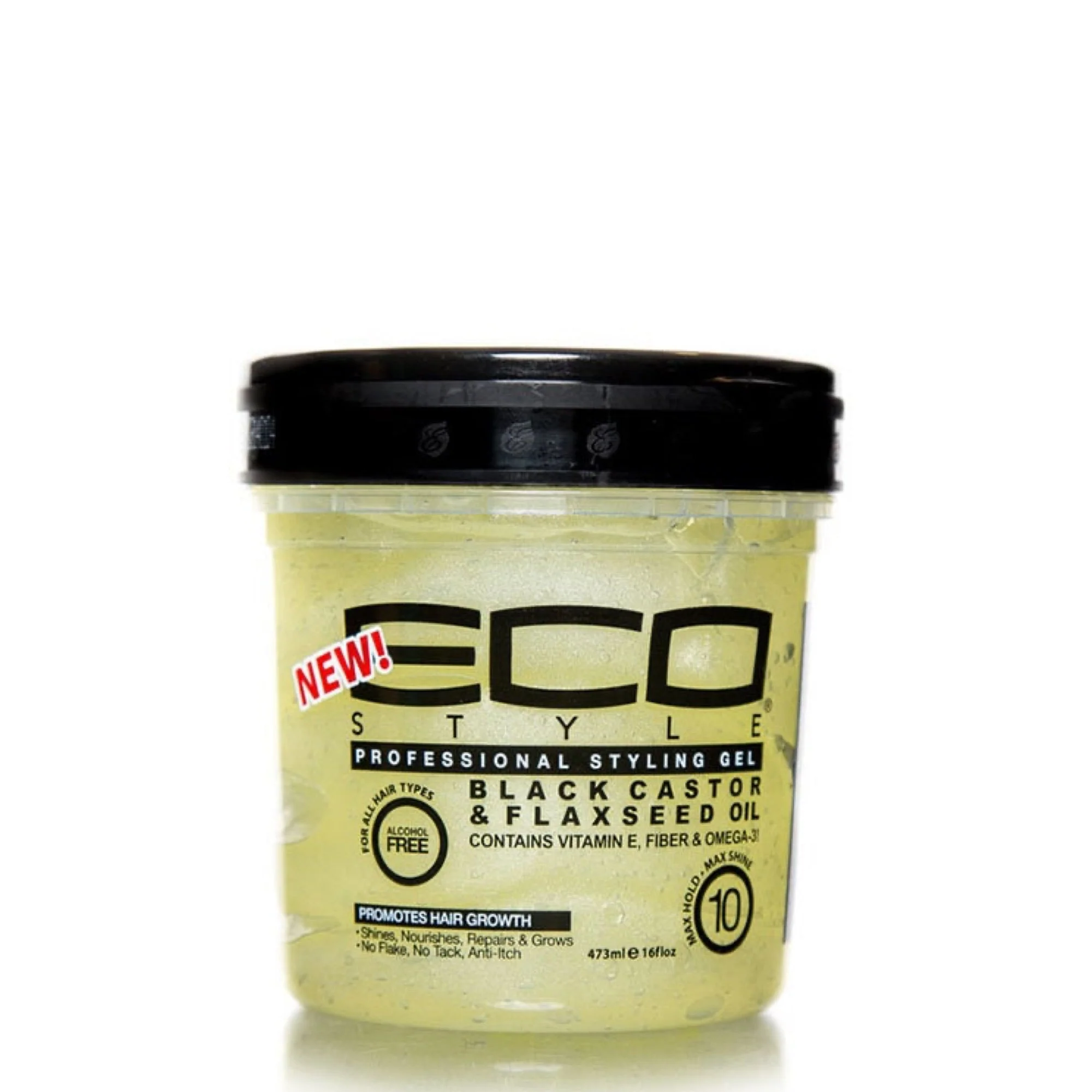 Eco Styler Black Castor and Flaxseed Oil Gel 16oz