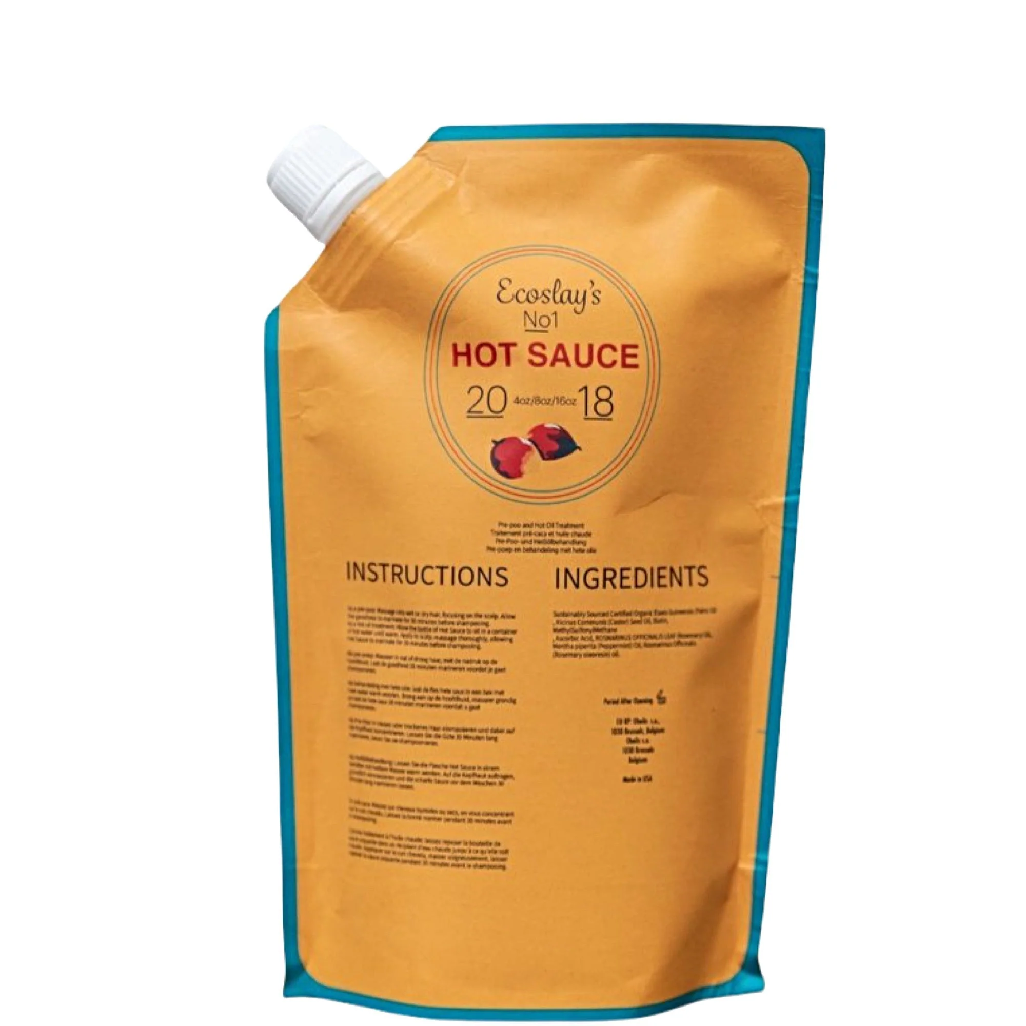 Ecoslay Hot Sauce Pre Poo and Hot Oil Treatment 8oz
