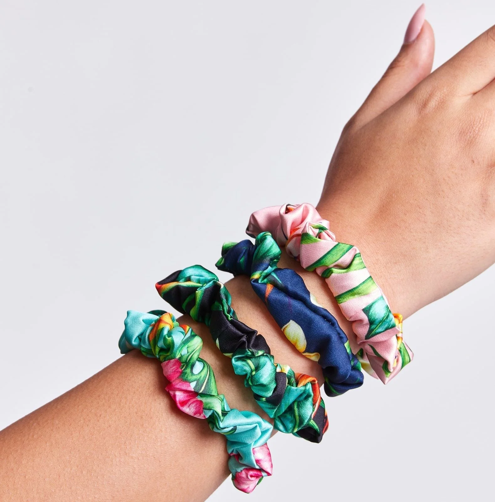 Flora & Curl Satin Scrunchies - Image 6