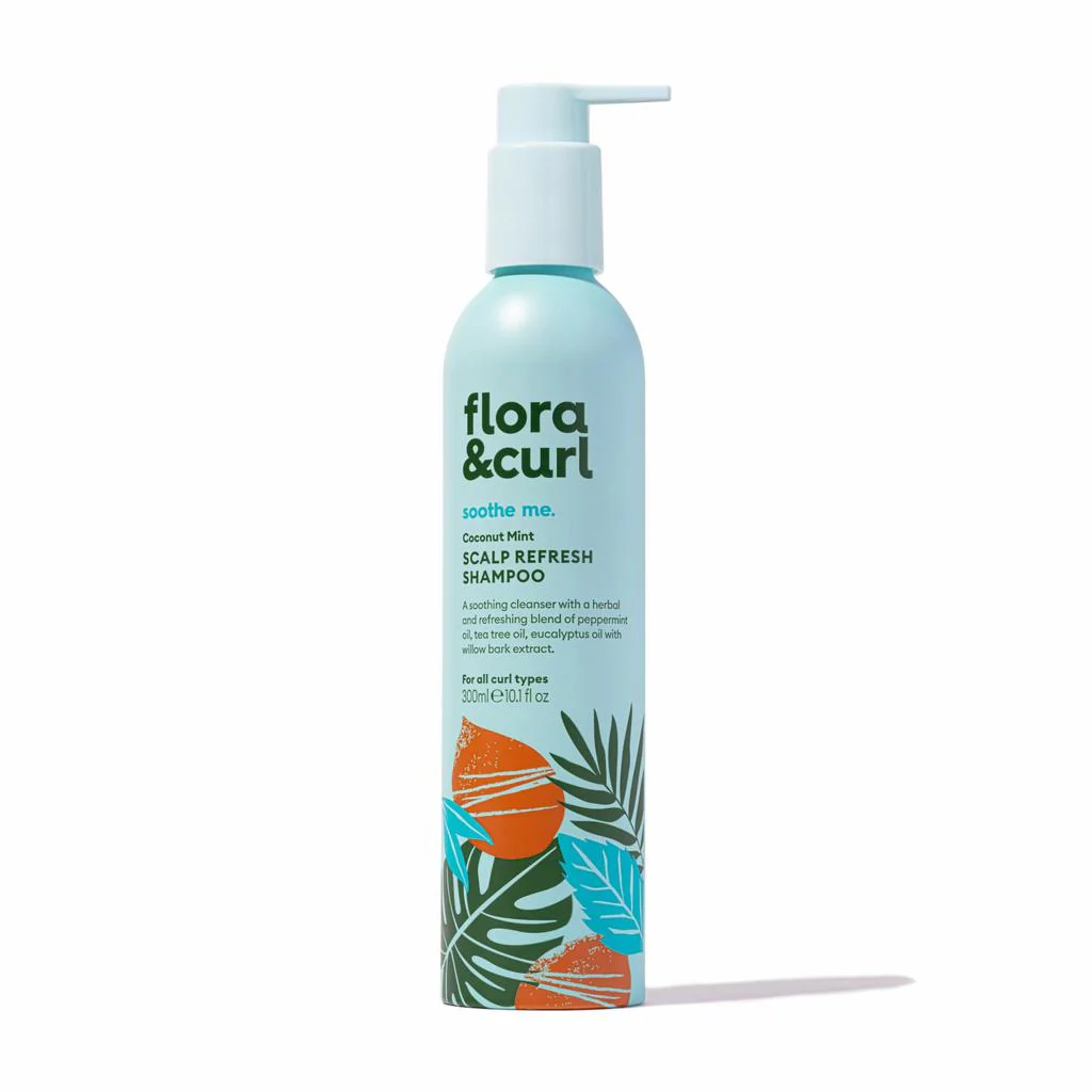 Flora & Curl Coconut Mint Scalp Refresh Shampoo 10.1oz