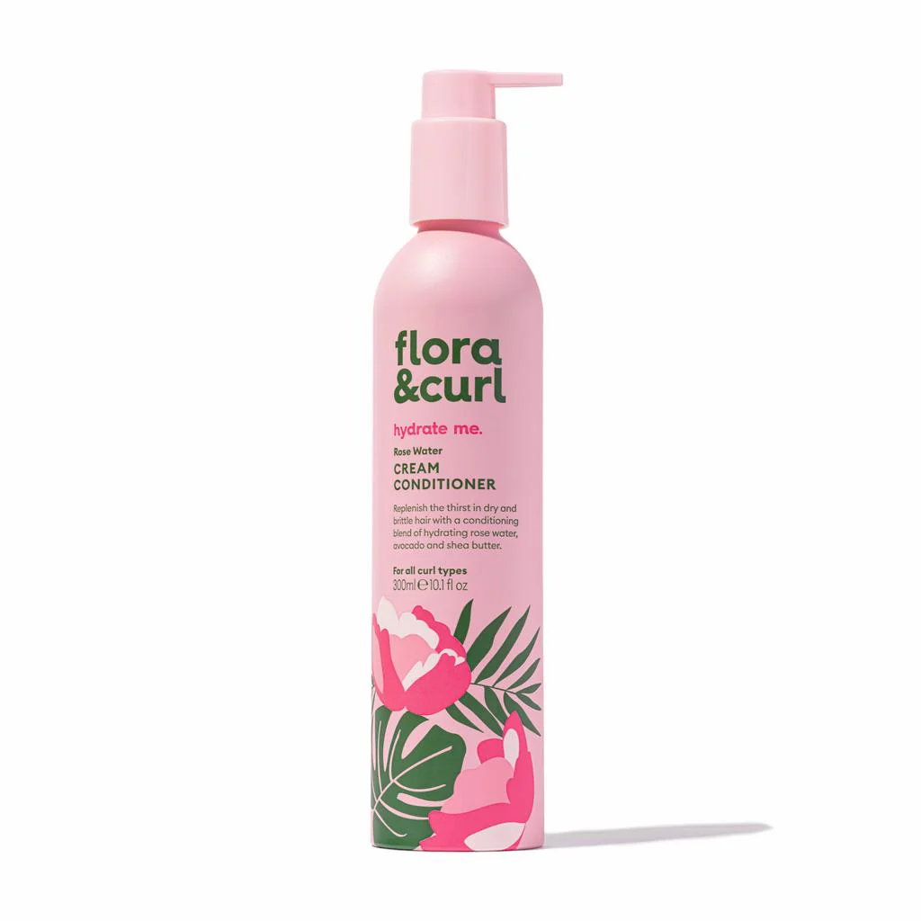 Flora & Curl Organic Rose Water & Honey Cream Conditioner 300ml