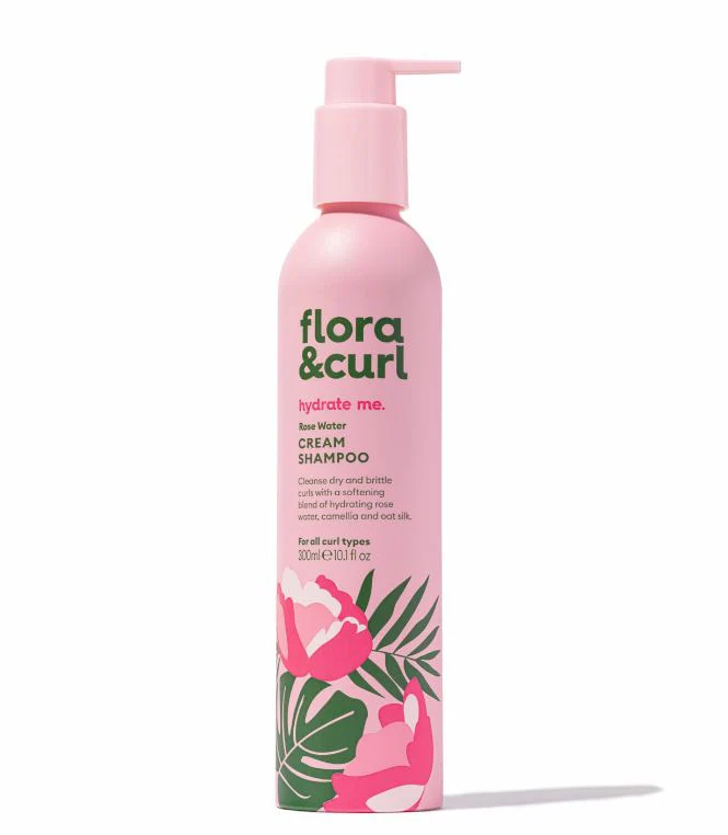 Flora & Curl Organic Rose & Honey Cream Shampoo 300ml