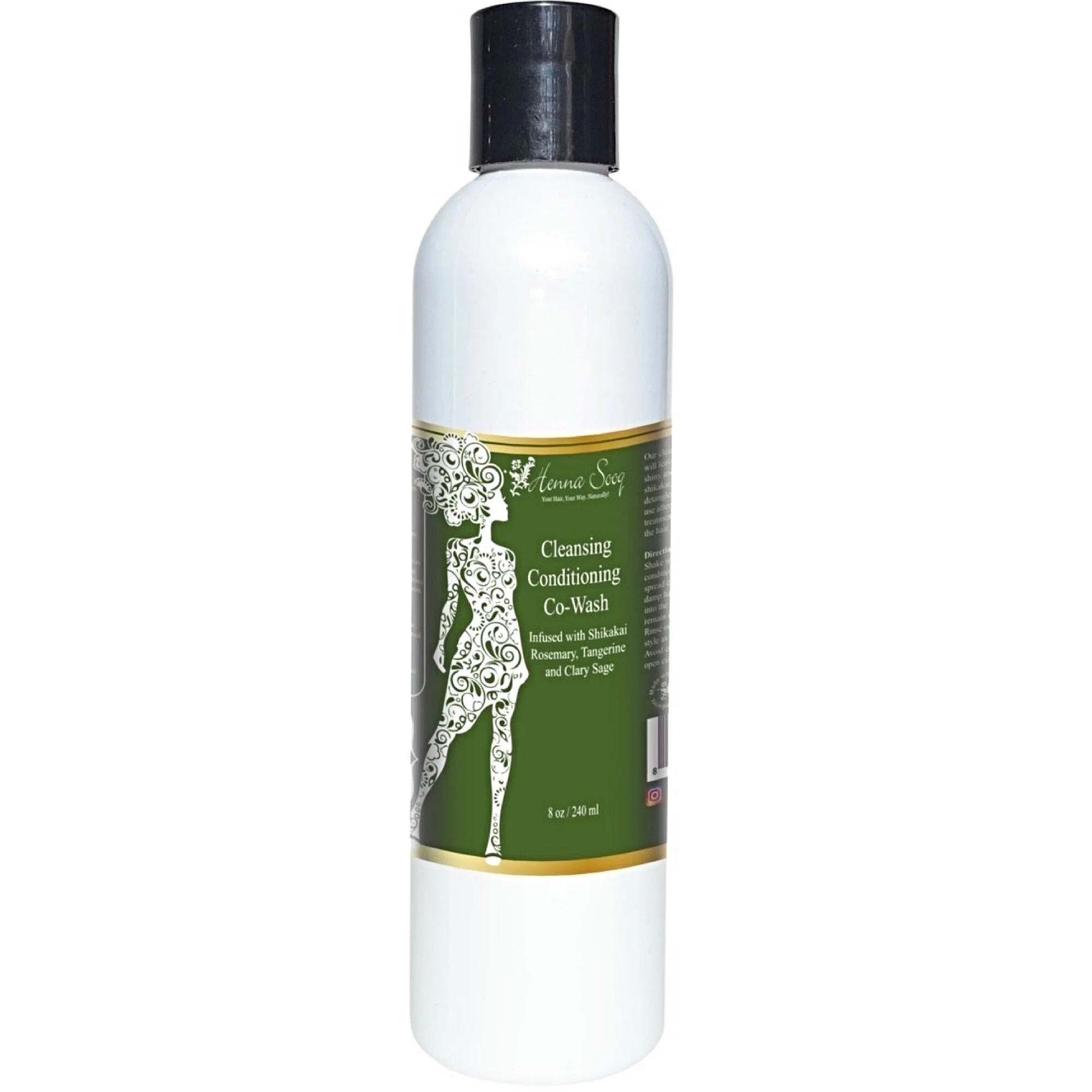 Henna Sooq Cleansing Conditioning Co Wash Shikakai, Rosemary, Tangerine, and Clary Sage 8oz - Image 2