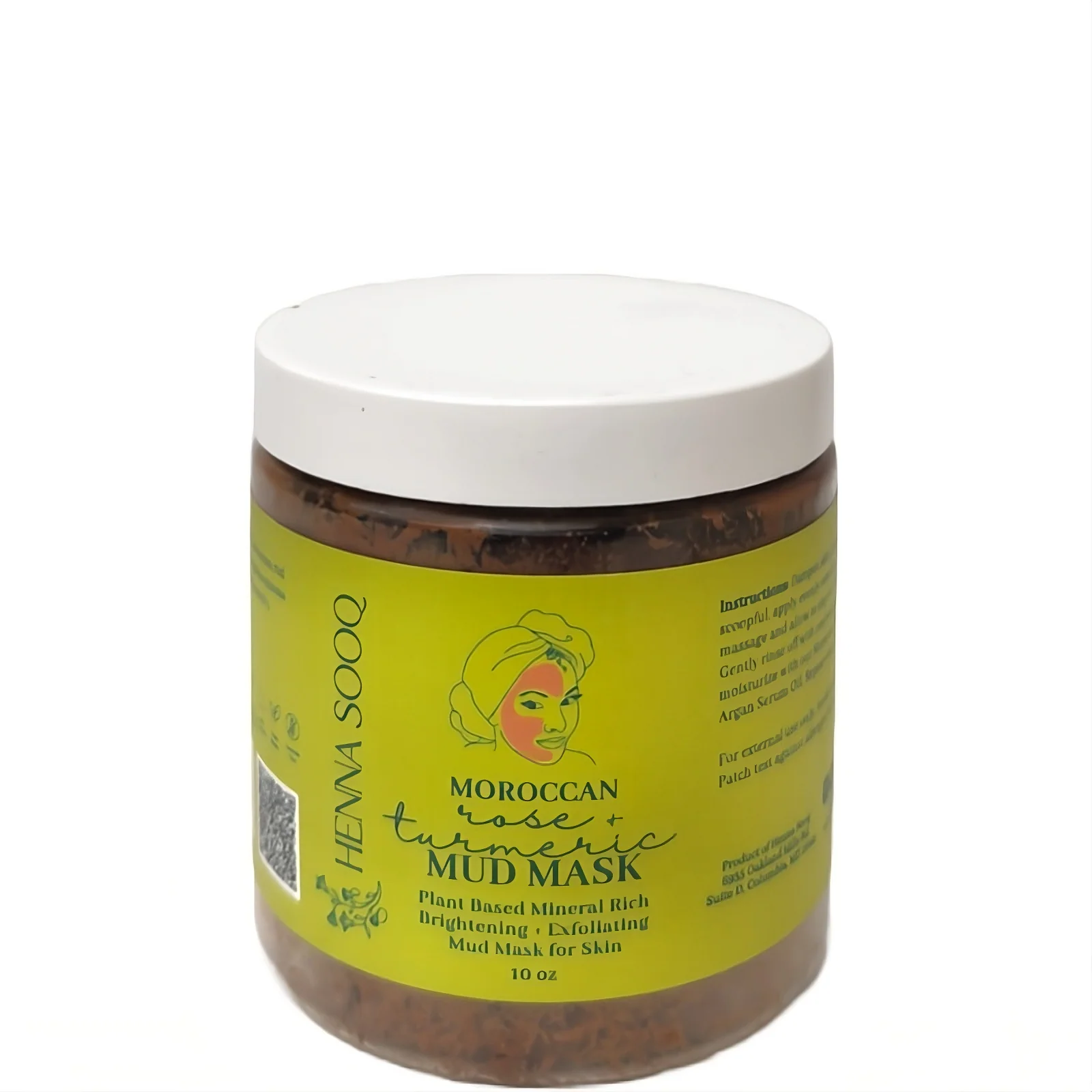 Henna Sooq Moroccan Rose + Turmeric Mud Mask 10oz