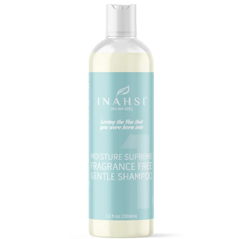 Inahsi Naturals Moisture Supreme Fragrance Free Gentle Shampoo 12oz