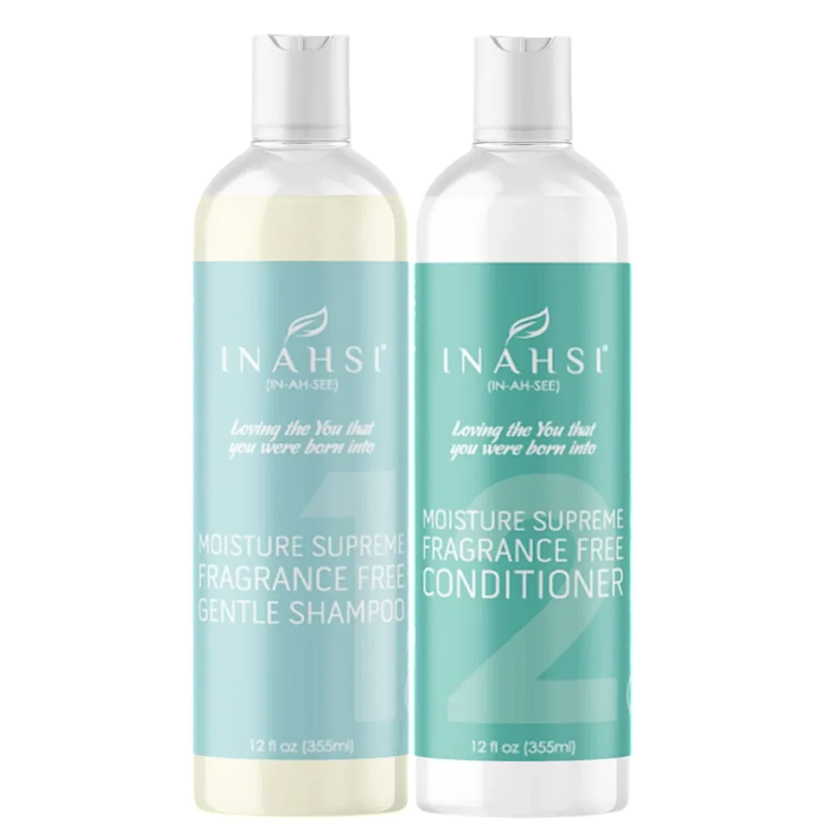 Inahsi Moisture Supreme Fragrance Free Shampoo & Conditioner Bundle