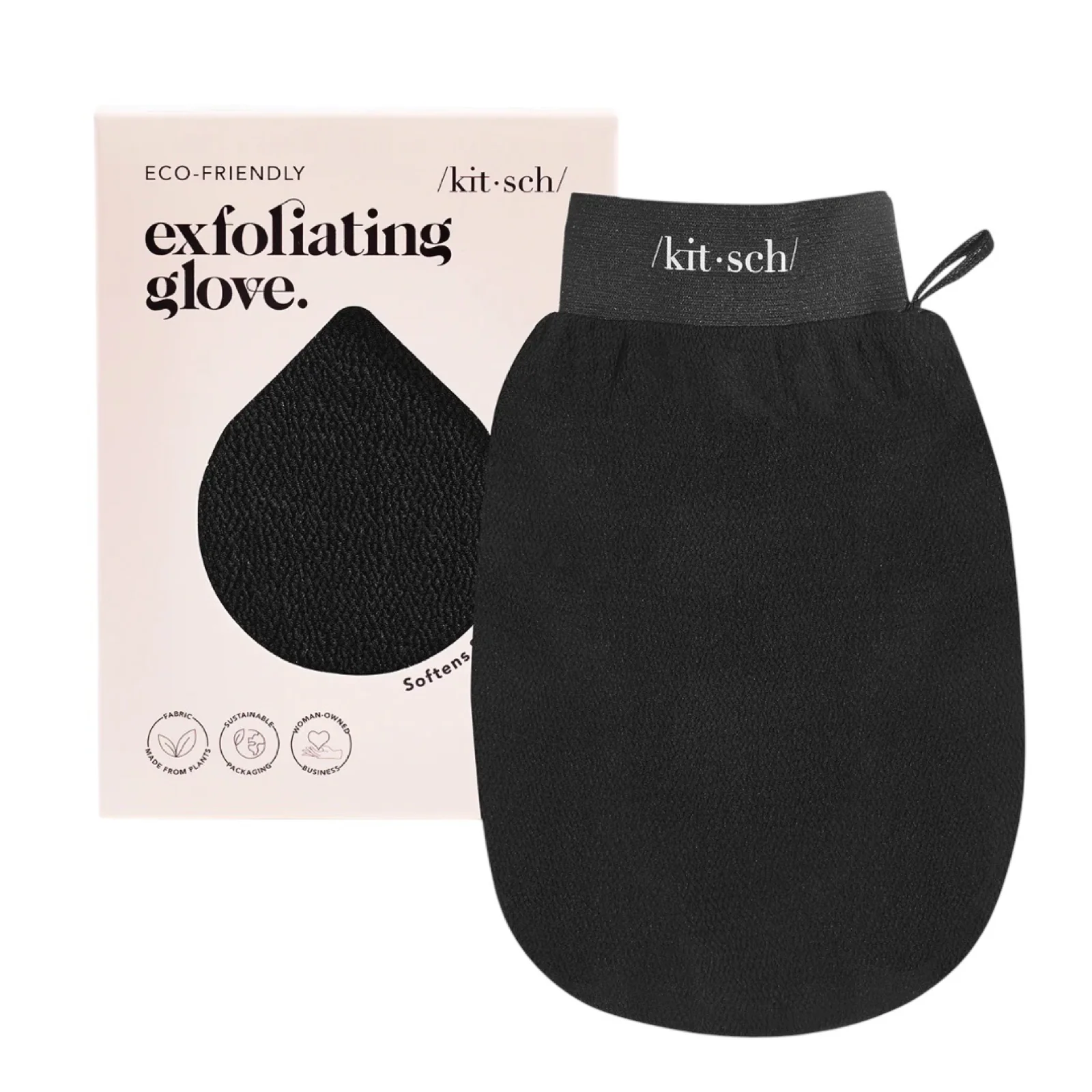 Kitsch Exfoliating Glove 1pc - Black