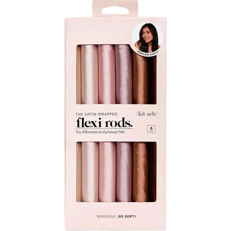 Kitsch Flexi Rods Satin Wrapped 6 Pack