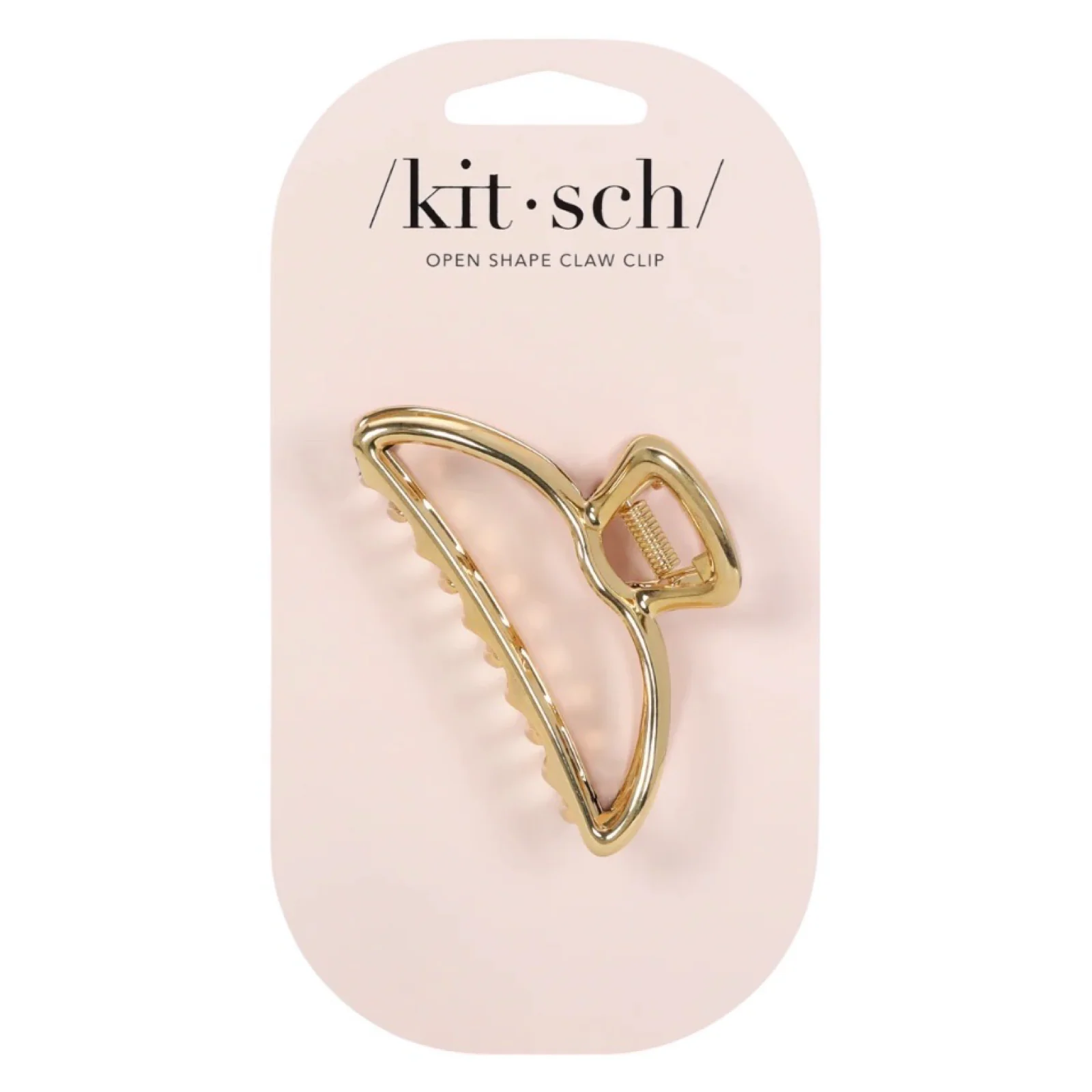 Kitsch Open Shape Claw Clip - Gold