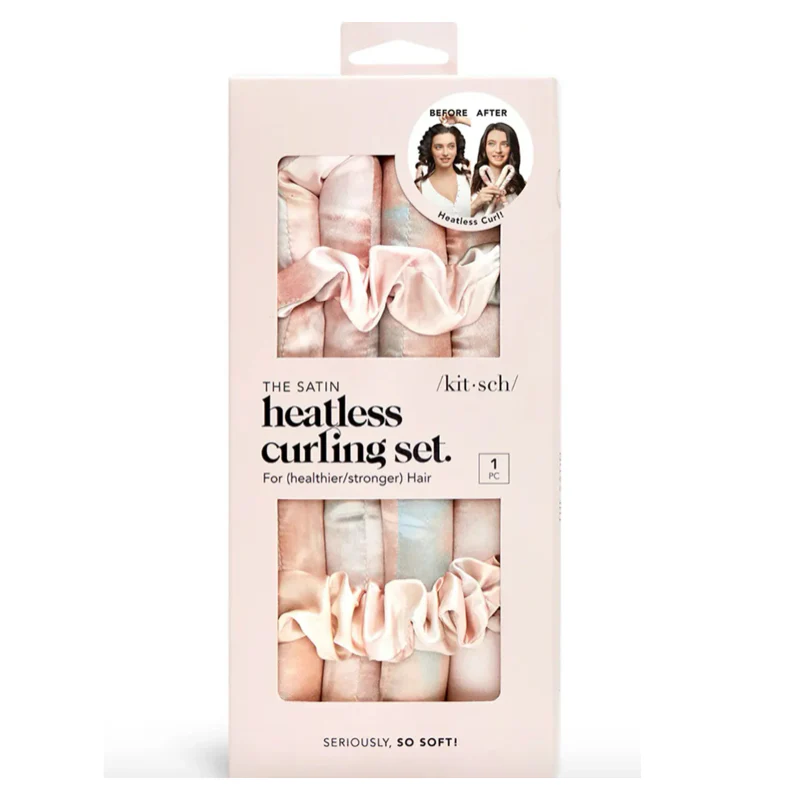 Kitsch Satin Heatless Curling Set - Sunset Tie Dye