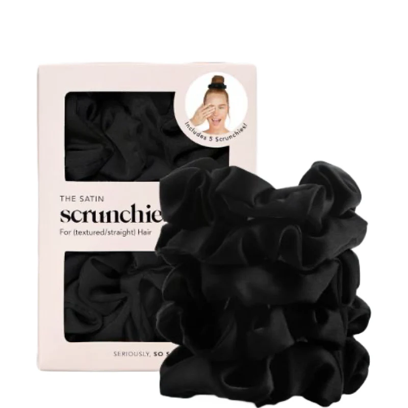 Kitsch Satin Scrunchies 5pc - Image 2