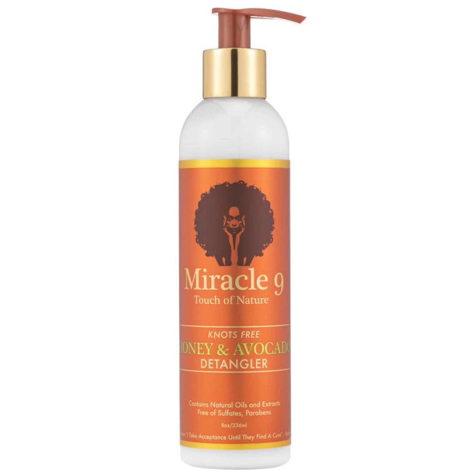 Miracle 9 Knots Free Honey and Avocado Detangler 8oz