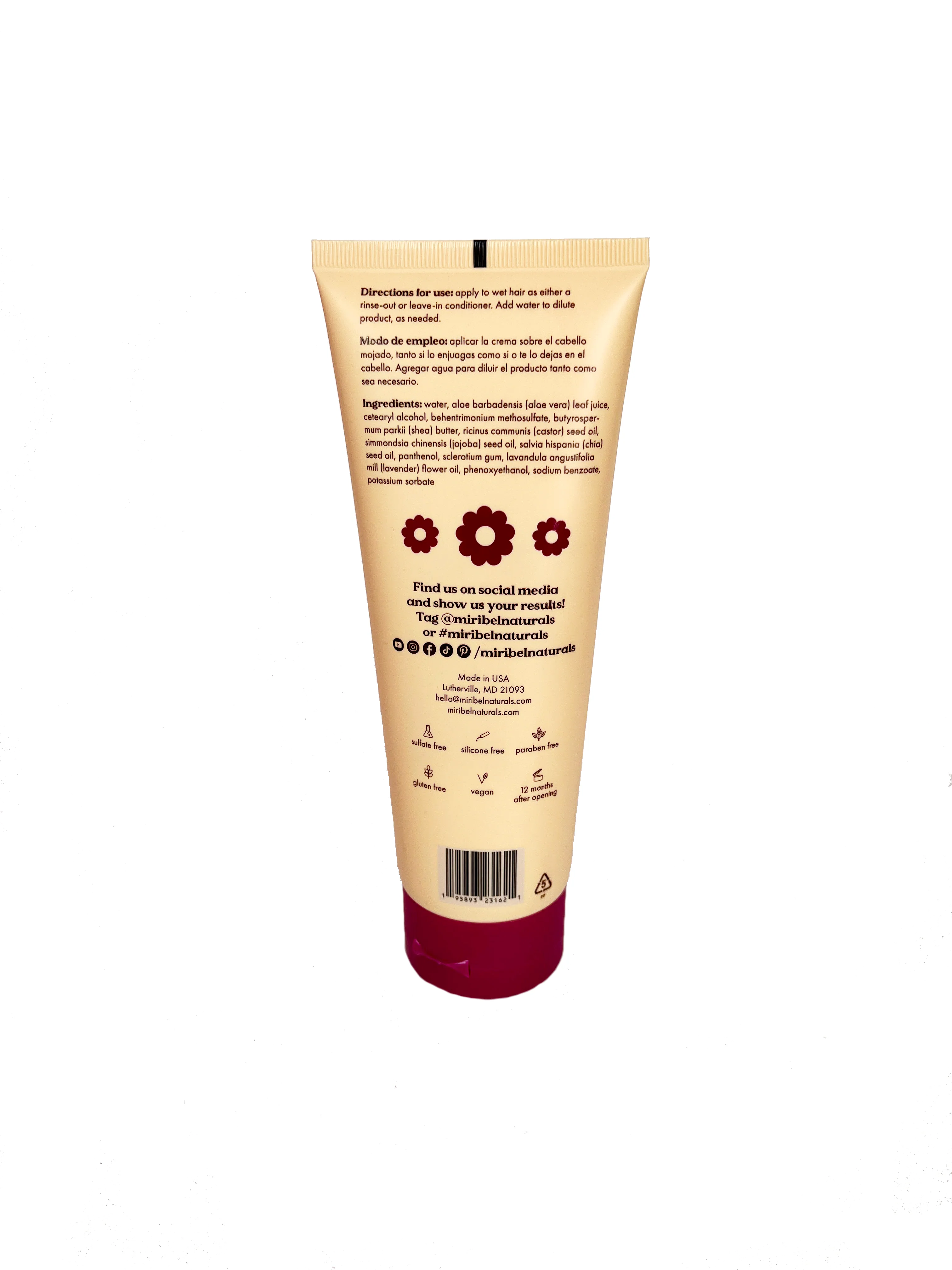 Miribel Naturals Dreamy Hair Cream 8oz - Image 2