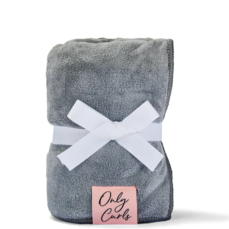 Only Curls Microfibre Hair Towel Grey