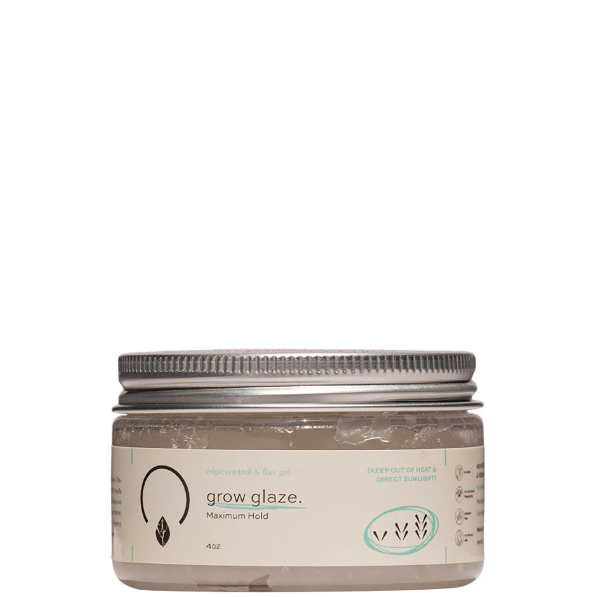 OrganiGrowHairCo Grow Glaze Flax Gel and Edge Control 4oz