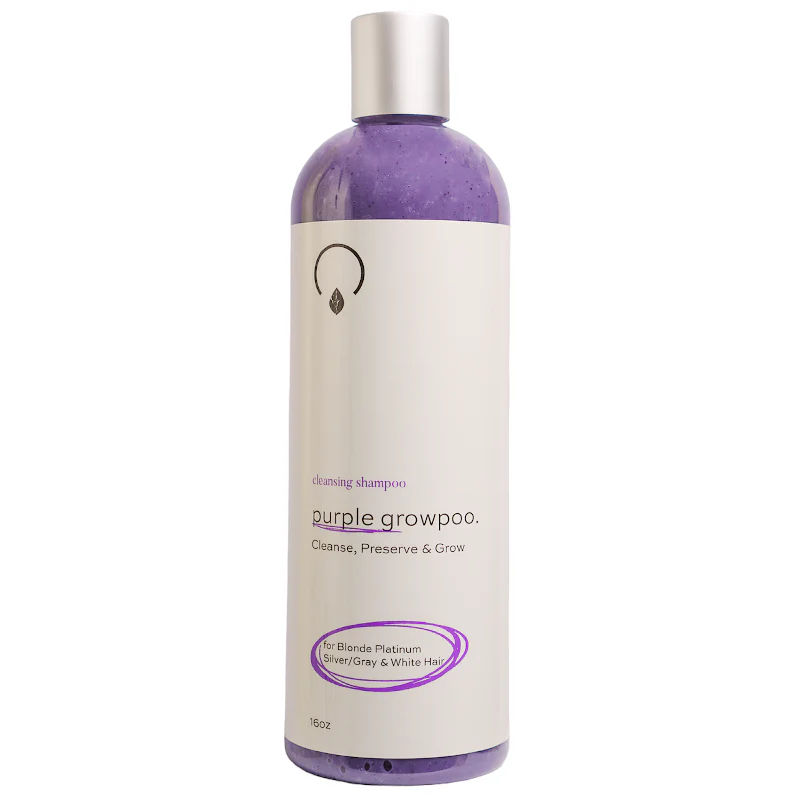 OrganiGrowHairCo Purple Growpoo Purple Shampoo 16oz
