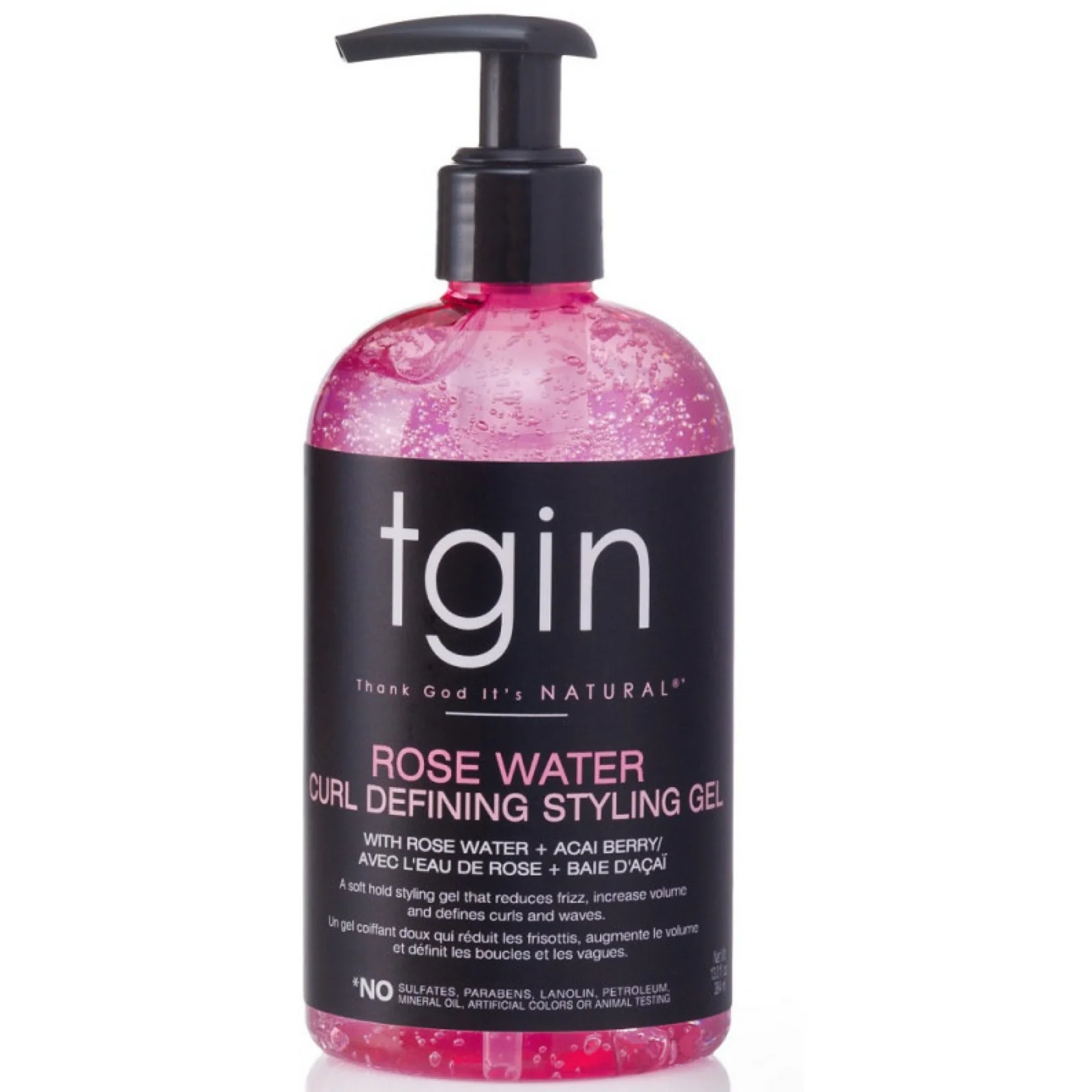 TGIN Rose Water Curl Defining Styling Gel 13oz
