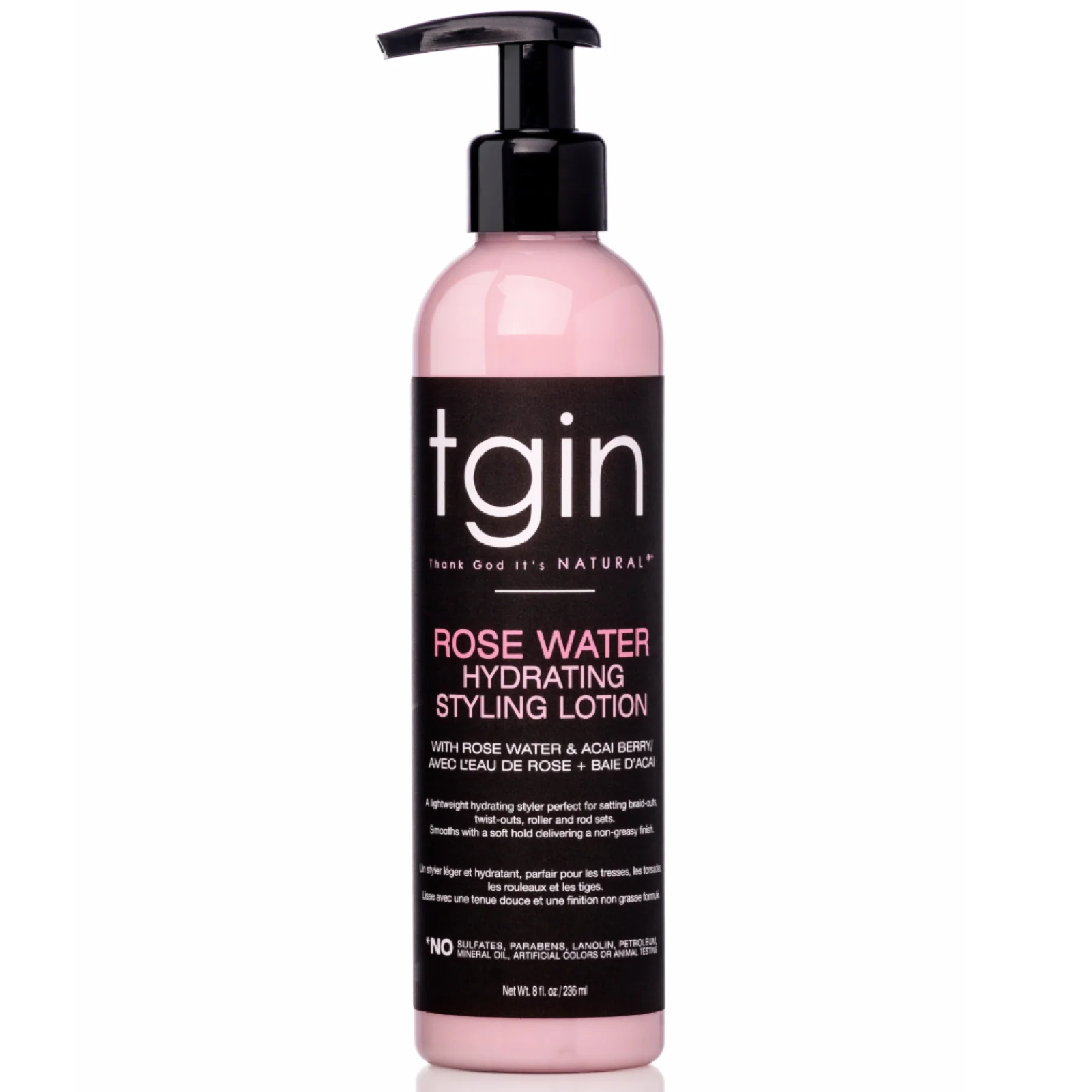 TGIN Rose Water Hydrating Styling Lotion 8oz