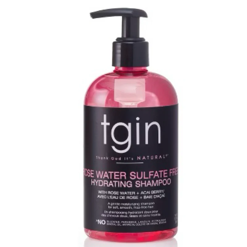 TGIN Rose Water Sulfate Free Hydrating Shampoo 13oz