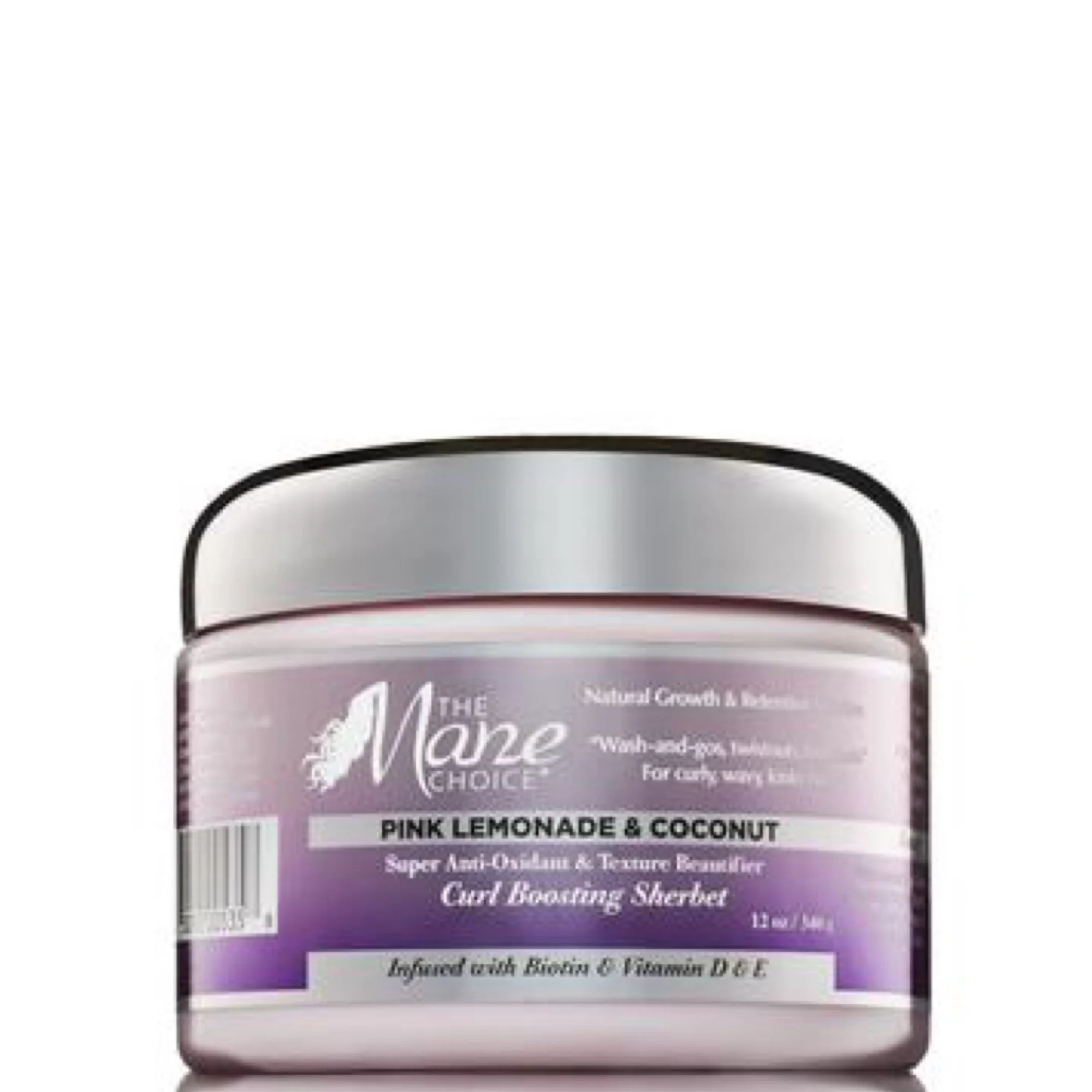 The Mane Choice Pink Lemonade and Coconut Super Anti-Oxidant and Texture Beautifier Curl Boosting Sherbet 12oz