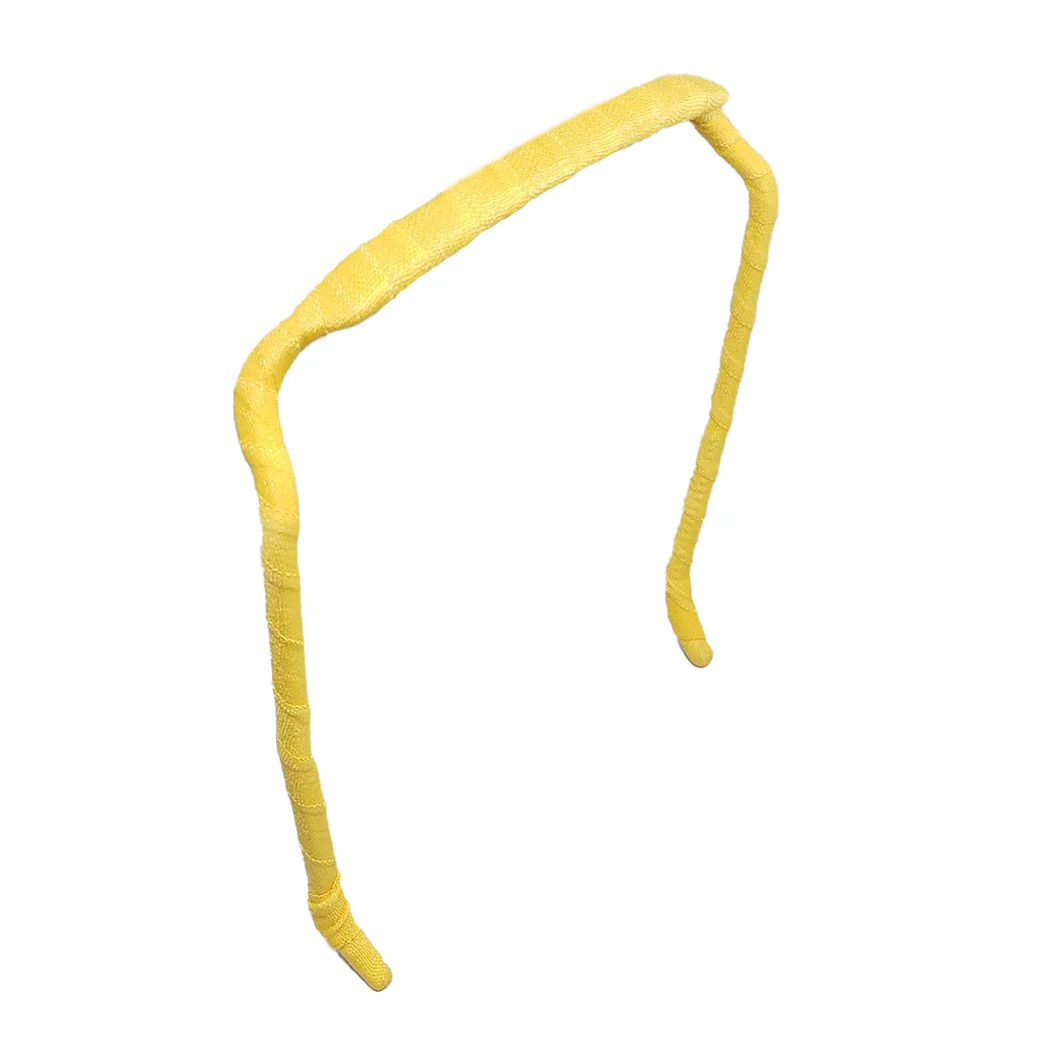 Zazzy Bandz Wrapped Canary Yellow Headband Relaxed: Medium to Large